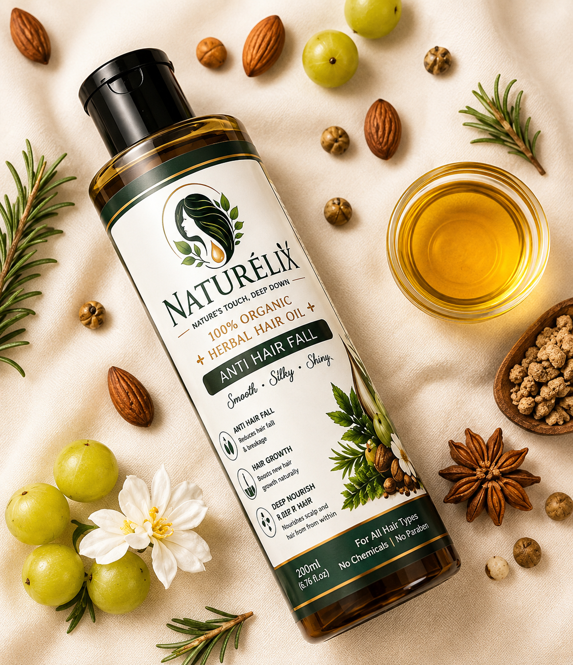 Natural herbal hair oil 200ml